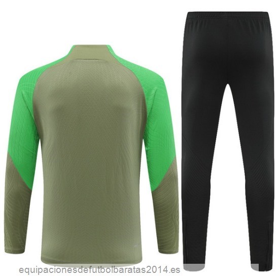 Nuevo Conjunto Completo Sudadera Entrenamiento Atletico Madrid 23/24 Verde I Negro Baratas
